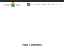 Tablet Screenshot of countrycaninevt.com